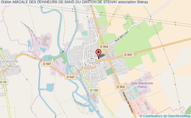 plan association Amicale Des Donneurs De Sang Du Canton De Stenay Stenay