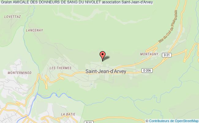 plan association Amicale Des Donneurs De Sang Du Nivolet Saint-Jean-d'Arvey