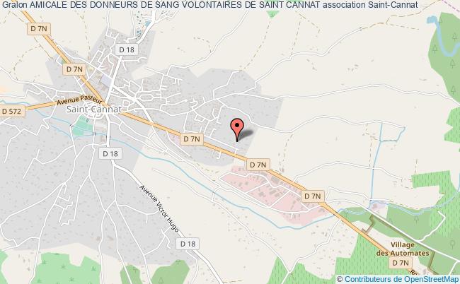 plan association Amicale Des Donneurs De Sang Volontaires De Saint Cannat Saint-Cannat