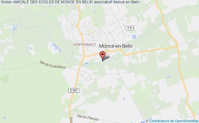 plan association Amicale Des Ecoles De Monce En Belin Moncé-en-Belin
