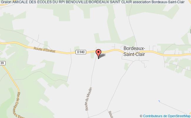 plan association Amicale Des Ecoles Du Rpi Benouville/bordeaux Saint Clair Bordeaux-Saint-Clair