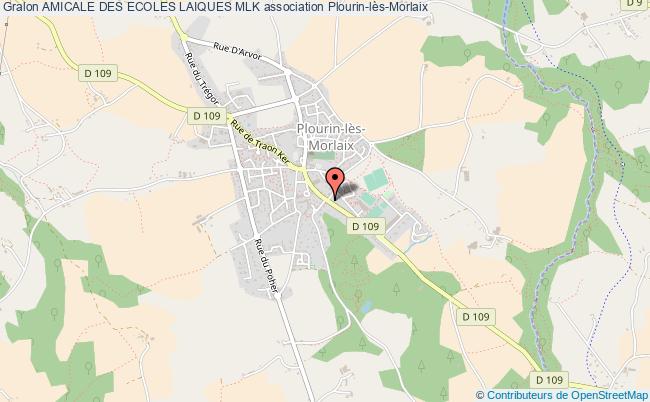 plan association Amicale Des Ecoles Laiques Mlk Plourin-lès-Morlaix