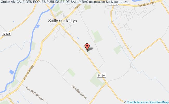 plan association Amicale Des Ecoles Publiques De Sailly-bac Sailly-sur-la-Lys