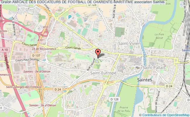 plan association Amicale Des Educateurs De Football De Charente-marititme Saintes