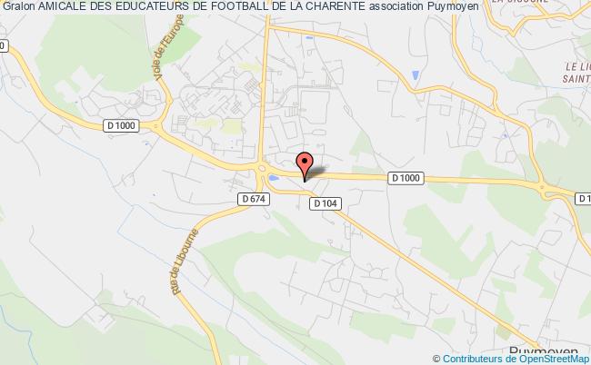 plan association Amicale Des Educateurs De Football De La Charente Puymoyen