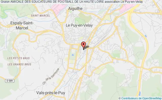 plan association Amicale Des Educateurs De Football De La Haute Loire Le    Puy-en-Velay