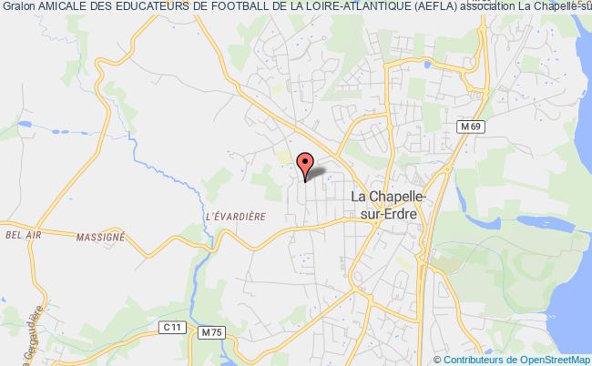 plan association Amicale Des Educateurs De Football De La Loire-atlantique (aefla) La    Chapelle-sur-Erdre