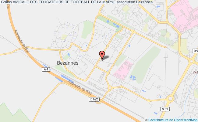 plan association Amicale Des Educateurs De Football De La Marne Bezannes