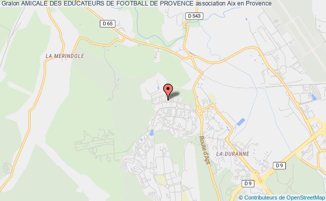 plan association Amicale Des Educateurs De Football De Provence Aix-en-Provence