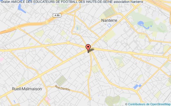 plan association Amicale Des Educateurs De Football Des Hauts-de-seine Nanterre