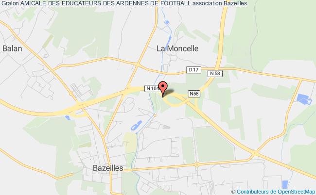 plan association Amicale Des Educateurs Des Ardennes De Football 