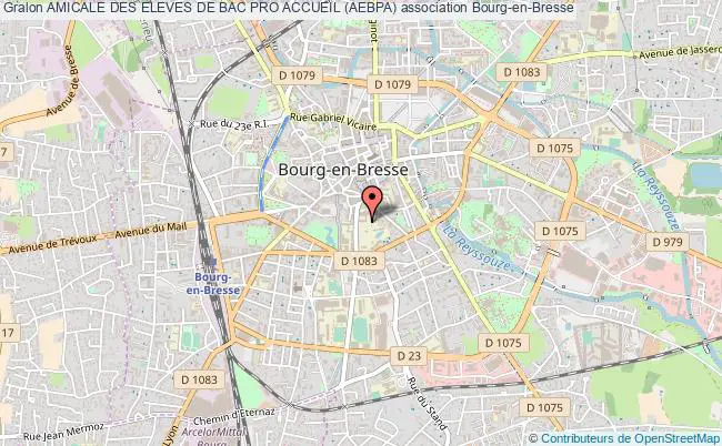 plan association Amicale Des Eleves De Bac Pro Accueil (aebpa) Bourg-en-Bresse