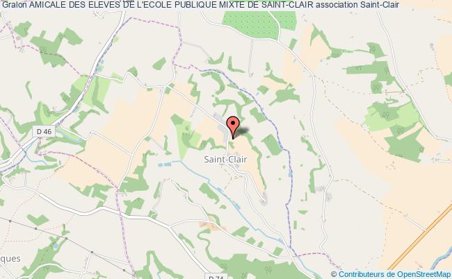 plan association Amicale Des Eleves De L'ecole Publique Mixte De Saint-clair Saint-Clair