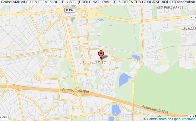 plan association Amicale Des Eleves De L'e.n.s.g. (ecole Nationale Des Sciences Geographiques) Champs-sur-Marne