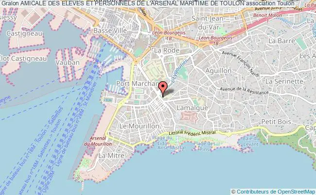 plan association Amicale Des Eleves Et Personnels De L'arsenal Maritime De Toulon Toulon