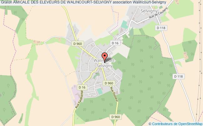 plan association Amicale Des Eleveurs De Walincourt-selvigny Walincourt-Selvigny