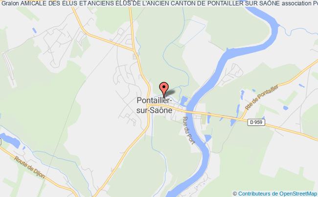 plan association Amicale Des Élus Et Anciens Élus De L'ancien Canton De Pontailler Sur SaÔne Pontailler-sur-Saône