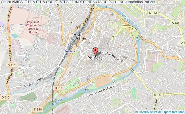 plan association Amicale Des Elus Socialistes Et Independants De Poitiers Poitiers