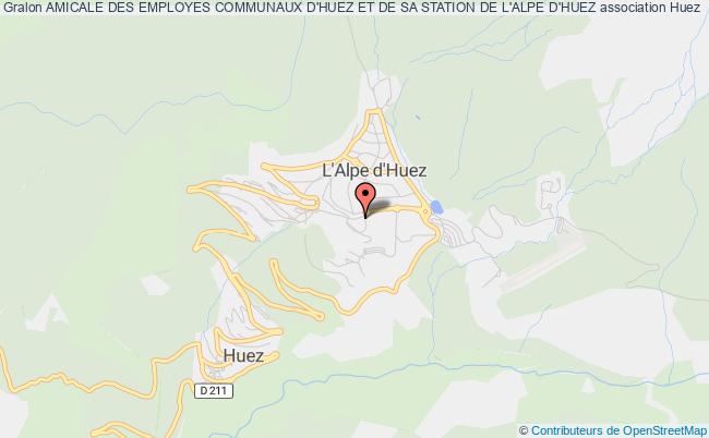 plan association Amicale Des Employes Communaux D'huez Et De Sa Station De L'alpe D'huez Huez