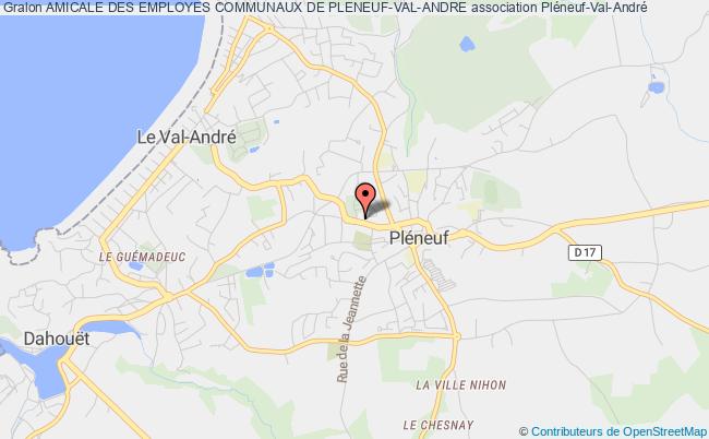 plan association Amicale Des Employes Communaux De Pleneuf-val-andre Pléneuf-Val-André