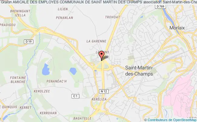 plan association Amicale Des Employes Communaux De Saint Martin Des Champs Saint-Martin-des-Champs