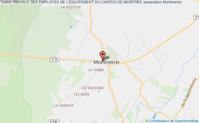 plan association Amicale Des Employes De L'equipement Du Canton De Mortree Montmerrei