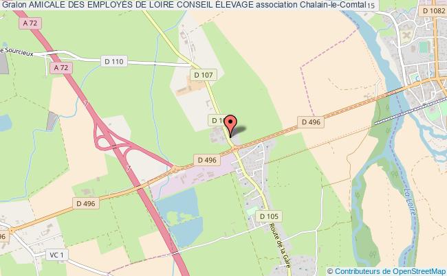 plan association Amicale Des EmployÉs De Loire Conseil Élevage Chalain-le-Comtal