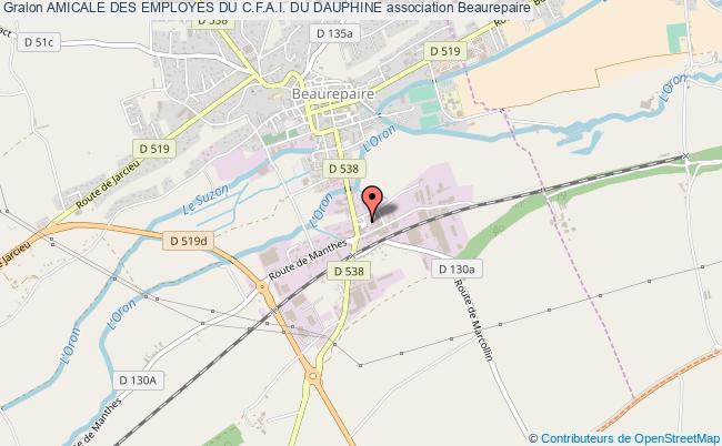 plan association Amicale Des Employes Du C.f.a.i. Du Dauphine Beaurepaire