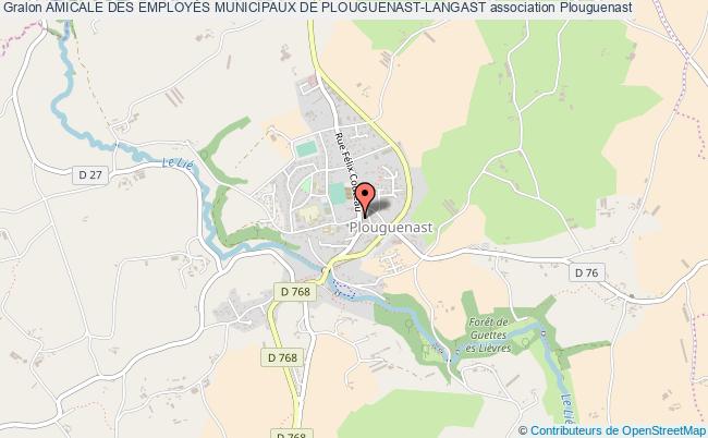 plan association Amicale Des EmployÉs Municipaux De Plouguenast-langast Plouguenast-Langast