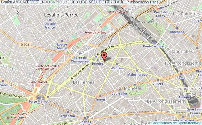 plan association Amicale Des Endocrinologues Liberaux De Paris Adelp Paris