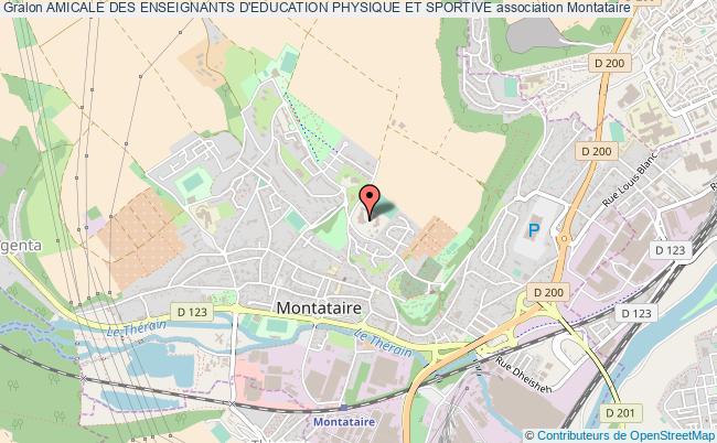 plan association Amicale Des Enseignants D'education Physique Et Sportive Montataire