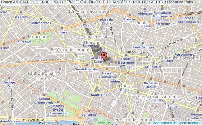 plan association Amicale Des Enseignants Professionnels Du Transport Routier Aeptr Paris