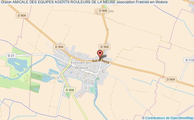 plan association Amicale Des Equipes Agents Rouleurs De La Meuse Fresnes-en-Woëvre