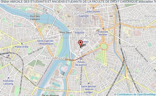 plan association Amicale Des Etudiants Et Anciens Etudiants De La Faculte De Droit Canonique Toulouse