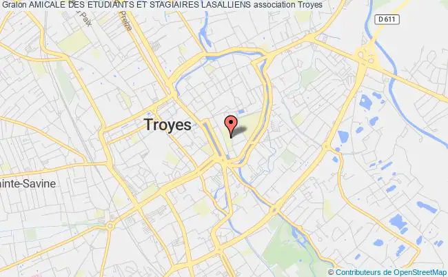 plan association Amicale Des Etudiants Et Stagiaires Lasalliens Troyes