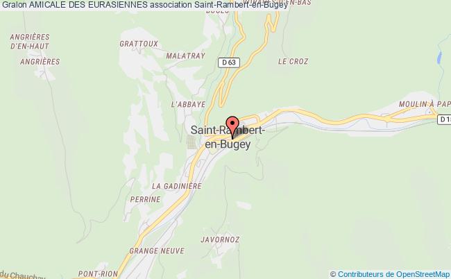 plan association Amicale Des Eurasiennes Saint-Rambert-en-Bugey