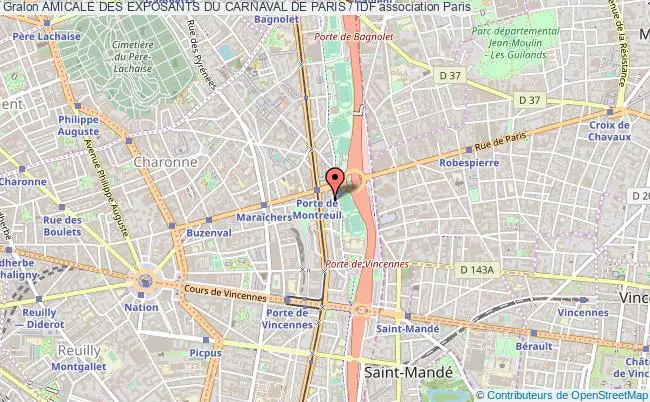 plan association Amicale Des Exposants Du Carnaval De Paris / Idf Paris
