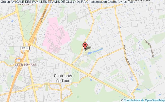 plan association Amicale Des Familles Et Amis De Cluny (a.f.a.c.) Chambray-lès-Tours
