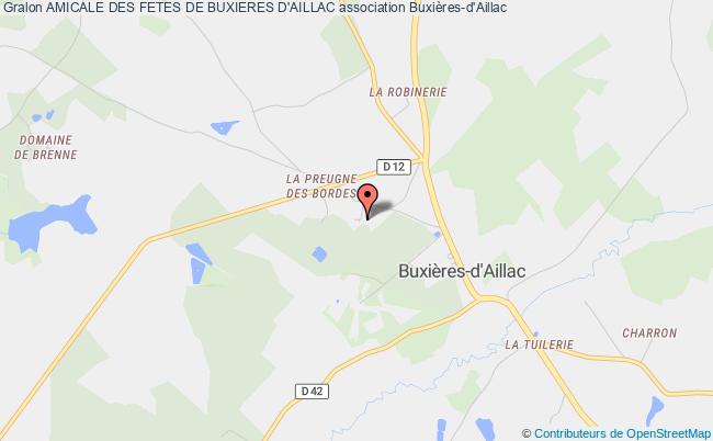 plan association Amicale Des Fetes De Buxieres D'aillac Buxières-d'Aillac