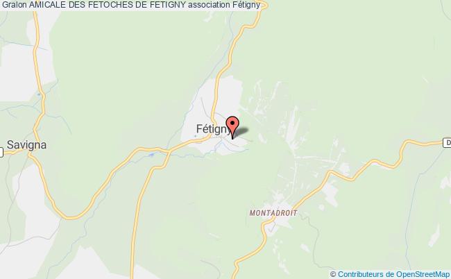plan association Amicale Des Fetoches De Fetigny Fétigny