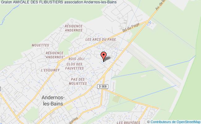 plan association Amicale Des Flibustiers Andernos-les-Bains