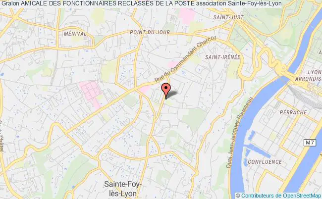 plan association Amicale Des Fonctionnaires ReclassÉs De La Poste Sainte-Foy-lès-Lyon