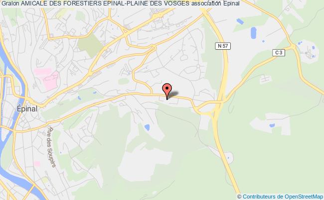 plan association Amicale Des Forestiers Epinal-plaine Des Vosges Épinal