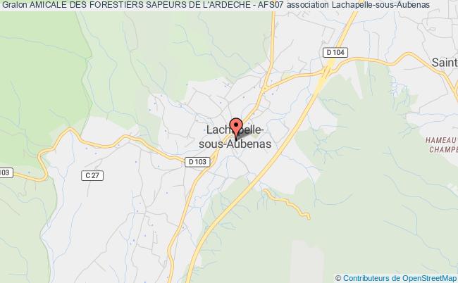 plan association Amicale Des Forestiers Sapeurs De L'ardeche - Afs07 Lachapelle-sous-Aubenas