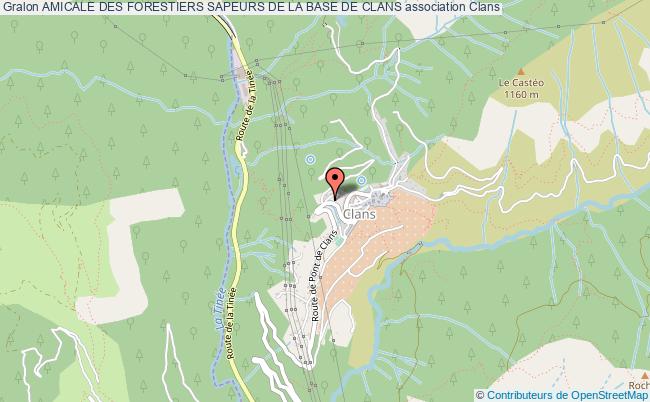 plan association Amicale Des Forestiers Sapeurs De La Base De Clans Clans