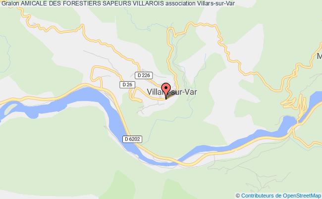 plan association Amicale Des Forestiers Sapeurs Villarois Villars-sur-Var