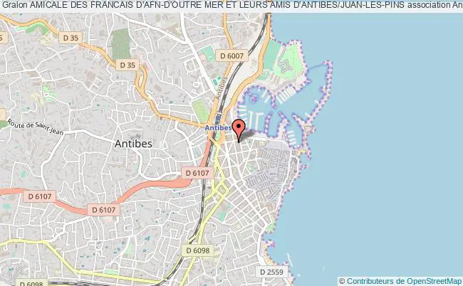 plan association Amicale Des Francais D'afn-d'outre Mer Et Leurs Amis D'antibes/juan-les-pins Antibes