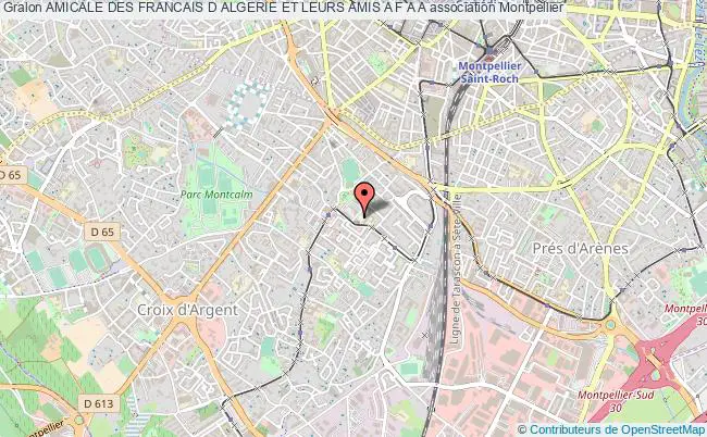 plan association Amicale Des Francais D Algerie Et Leurs Amis A F A A Montpellier