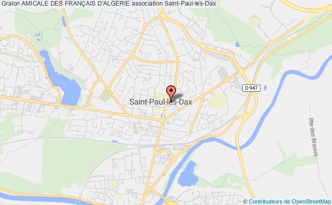 plan association Amicale Des FranÇais D'algerie Saint-Paul-lès-Dax