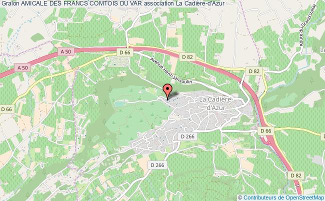 plan association Amicale Des Francs Comtois Du Var La    Cadière-d'Azur